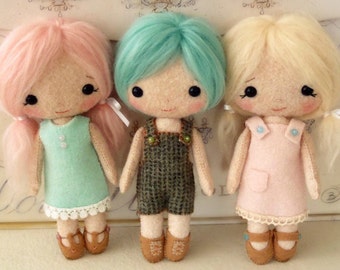Cotton Candy Dolls pdf Pattern - Instant Download