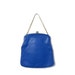 Reserved Vintage Blue Leather Purse 1950's Mad Men Chain handle clutch. Vibrant Color! Fashion Accessory! 1960's