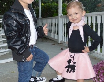 Adorable Toddler Custom Made Prancing poodle skirt Your choice of Size and Color 0-12mos.1t-2t.3t-4t Prices from 15.00 and up!