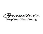 Grandkids Keep Your Heart Young - Wall Decal - Vinyl Wall Decals, Wall Decor, Wall Stickers, Wall Quotes, Grandparents Gifts
