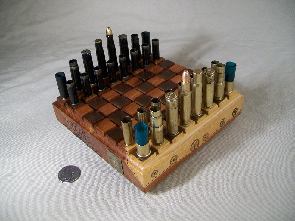 Mini - BULLET SHELL  Steampunk Chess Set #2
