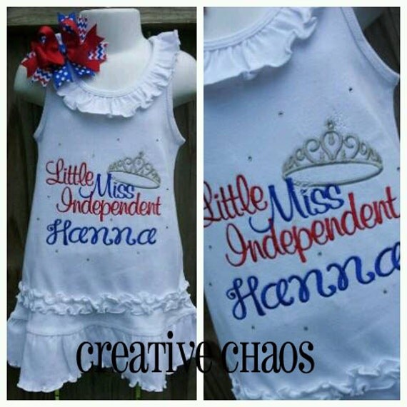 Little Miss Independent Tank Dress Fourth by creativechaoscarrie