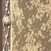 Custom Photo Album, Wedding Memory Book, Slate Gray. Antique Alencon Lace