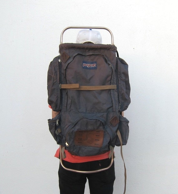 Vintage Giant Jansport Metal Frame Camping Backpack