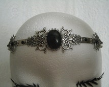 Gothic Circlet, gothic jewelry medieval jewelry renaissance jewelry edwardian goth victorian art deco art nouveau headpiece neo victorian