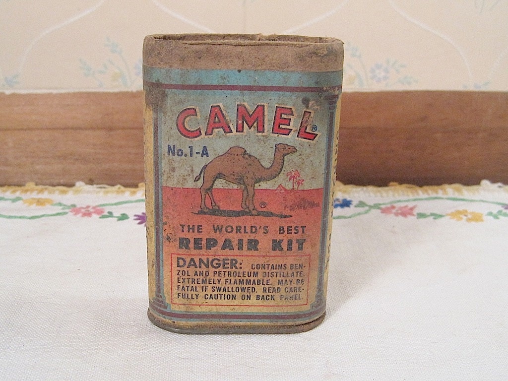 Vintage Camel Tire Repair Kit