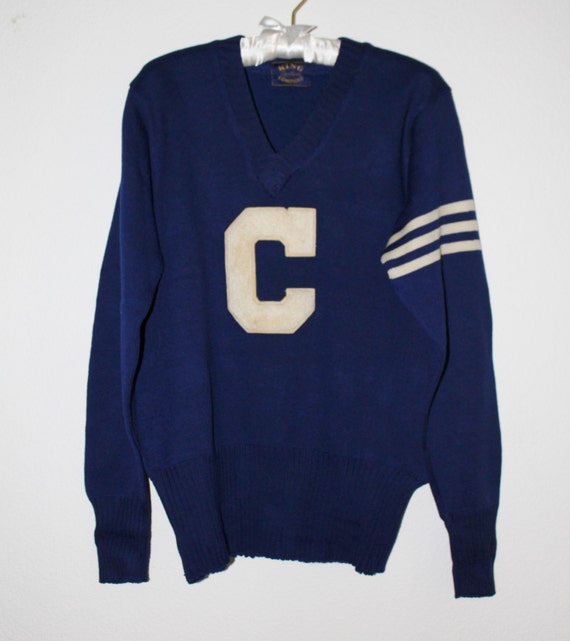 Vintage Letterman Collegiate Varsity Pullover Sweater by SoKookie