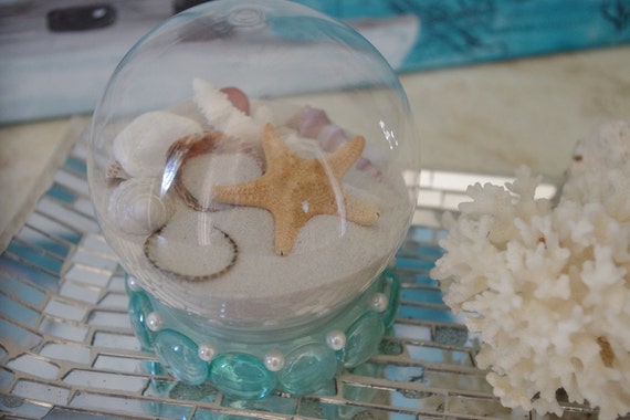 Summer Beach Sand Globe Vacation Memory by ByTheSeashoreDecor