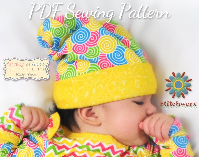 BABY HAT Sewing PATTERN Baby Beanie Pattern by StitchwerxDesigns