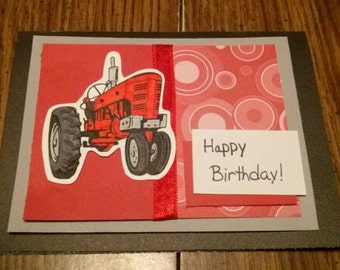 You choose assortment of 6 tractor greeting cards- birthday, thank you ...