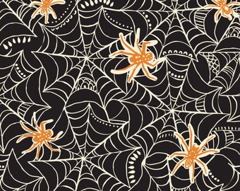Caught in a Web Spooktacular Too Blend Fabrics Halloween Fabric Spider Web Fabric One Yard