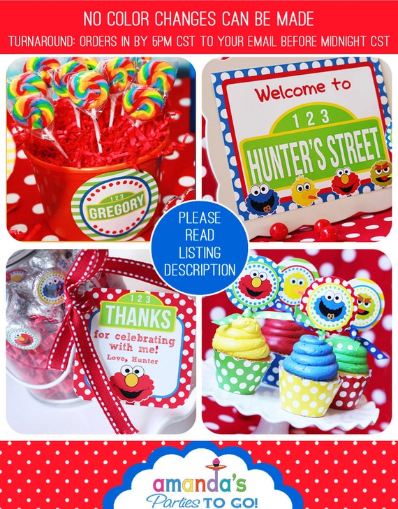 Sesame Street Party - Birthday Printables Inspired by Sesame Street ...