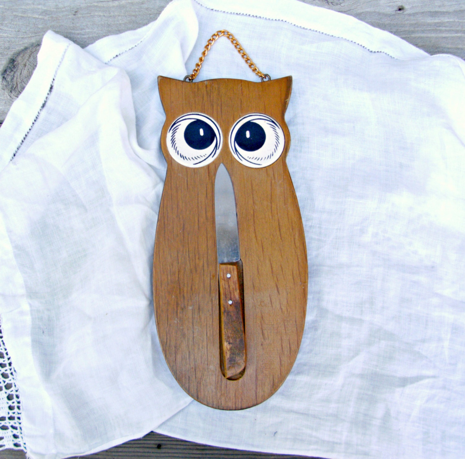 Vintage Owl Cutting Board