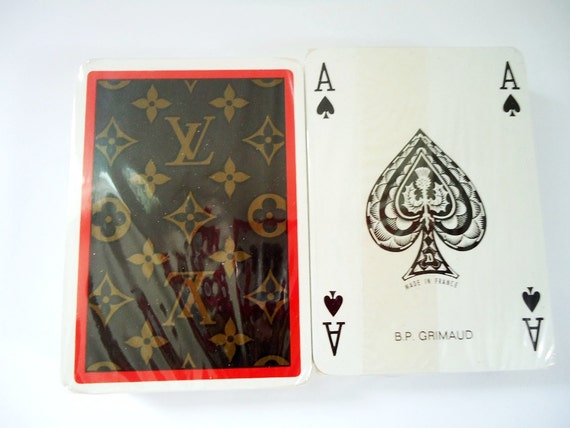 Vintage Louis Vuitton Playing Cards LV Monogram Playing