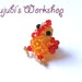 Adorable Crystal Chicken Cell Phone Charm / Key-chain