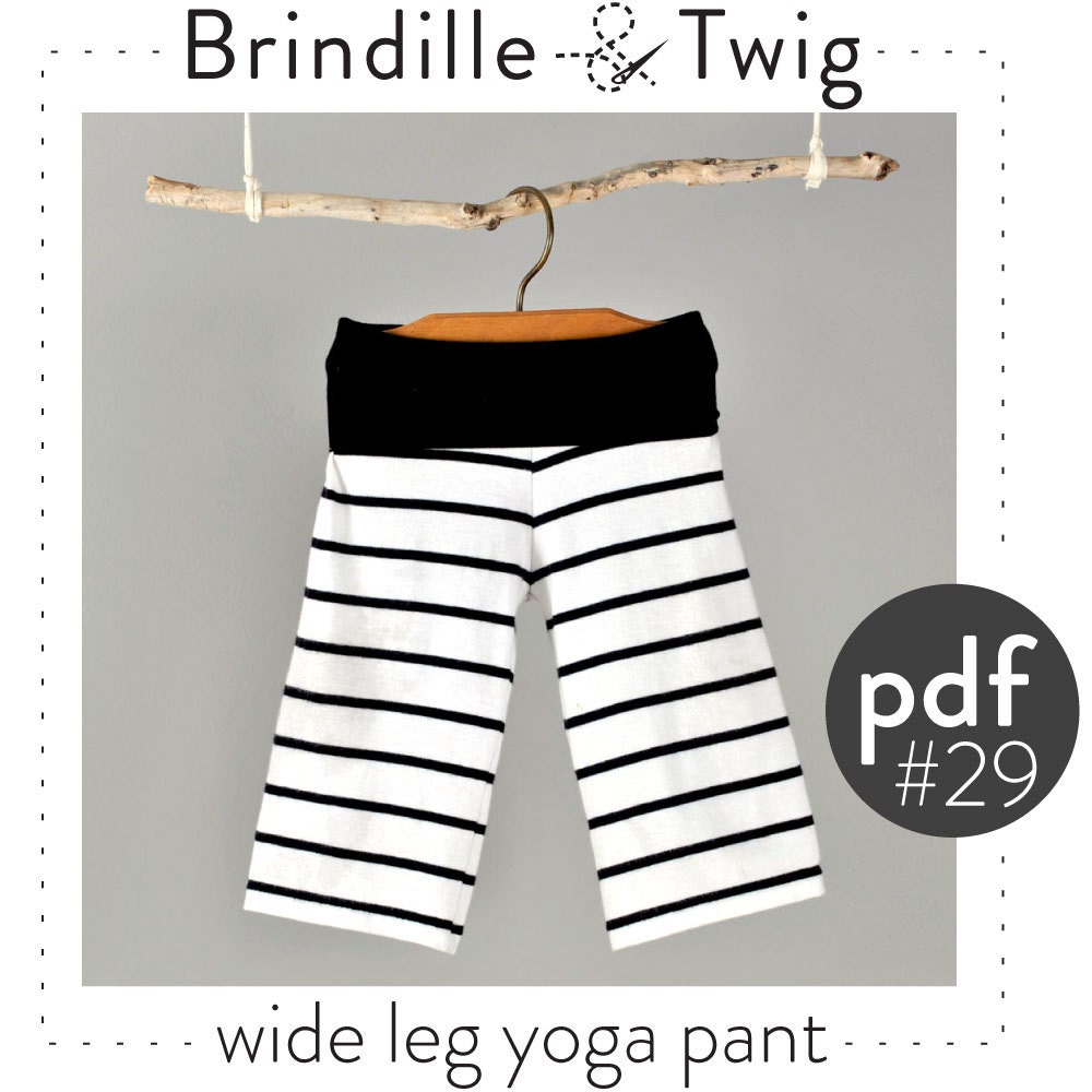 pattern yoga pant photo yoga Wide tutorial // pattern leg pants sewing