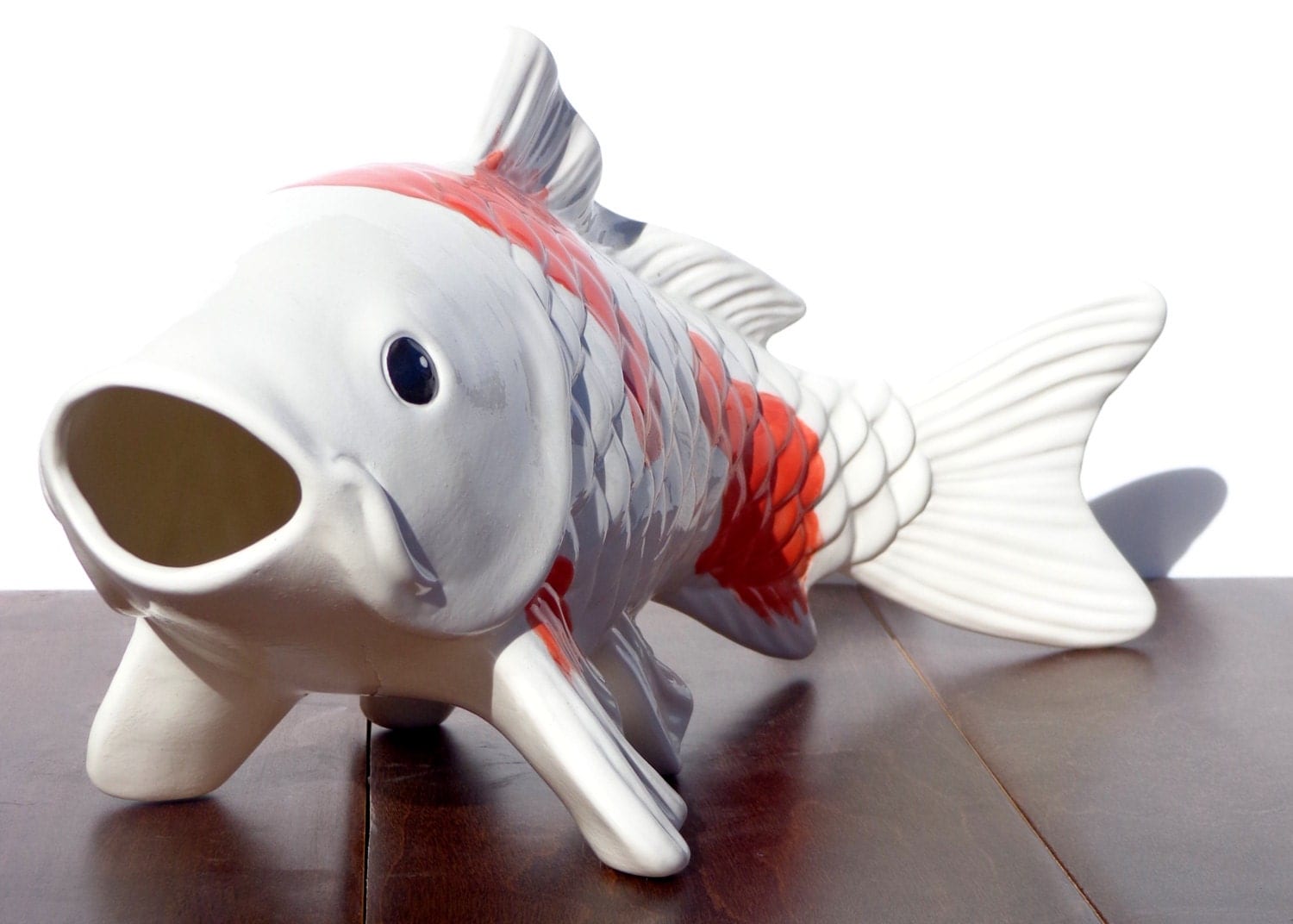 Large Ceramic Koi Fish Decorative Figure Home Decor by modclay