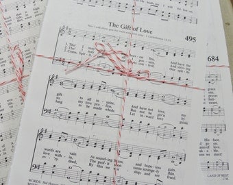 Sheet Music, Hymnal Sheets, 100 Pages of Music, Paper Ephemera, Sheet Music