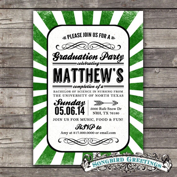 Graduation party invitation--customizable Il_570xn