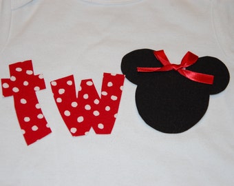 2nd Birthday Minnie Mouse Shirt