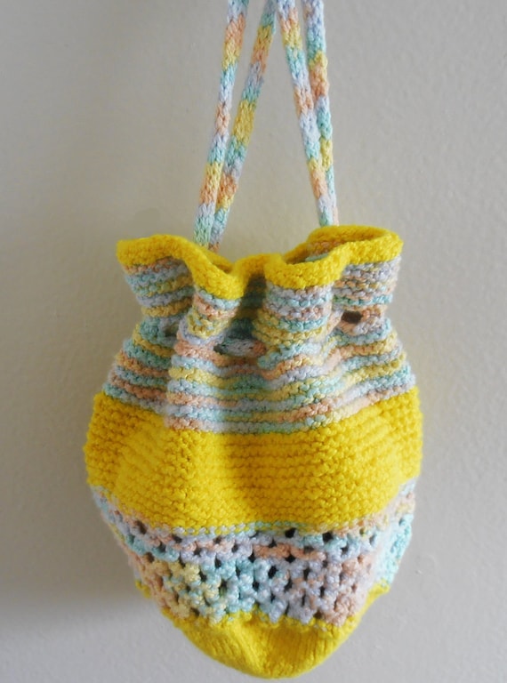 Knitting pattern for Drawstring Bag from CraftStruck on ...