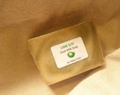LIME E/0 scented-Goat Milk Soap-100% Natural Bath/Shower Bar by Happy Goat