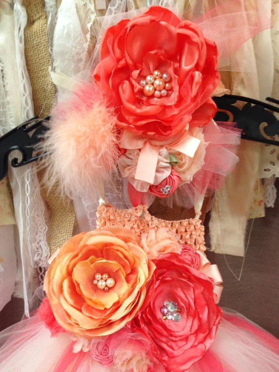 Peaches & Cream Boutique Style Tulle Tutu dresses with