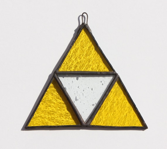 Triforce Stained Glass, Nintendo Stained Glass, Zelda Stained Glass