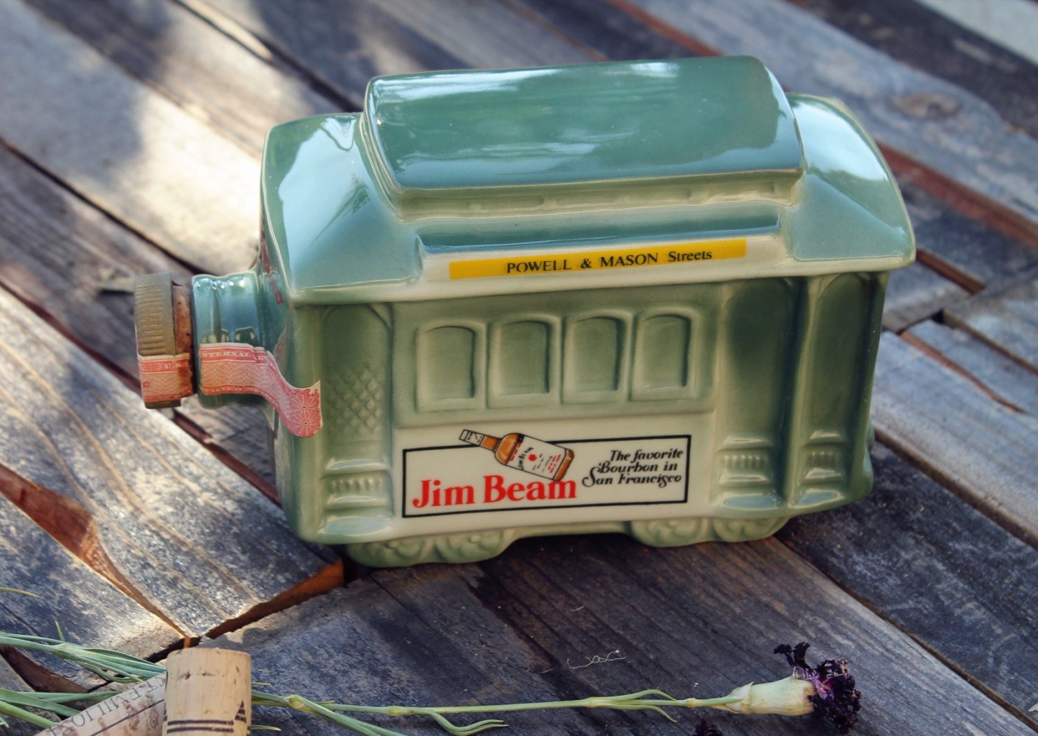 Jim Beam Decanter 1968 San Francisco Trolley Cable Car