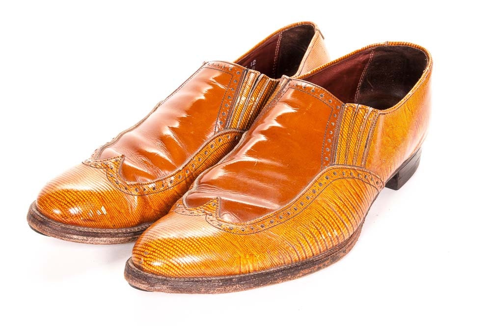 orange mens shoes