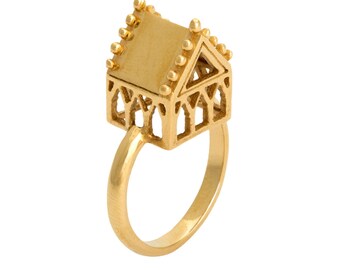 hoyz sanctuary 18 carat gold house engagement ring inspired by antique jewish wedding - Jewish Wedding Rings hoyz sanctuary 18 carat gold house engagement ring inspired by antique jewish wedding - Jewish Wedding Rings