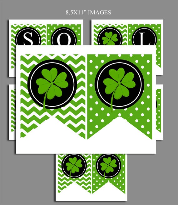 St. Patrick's Day So Lucky Banner Printable