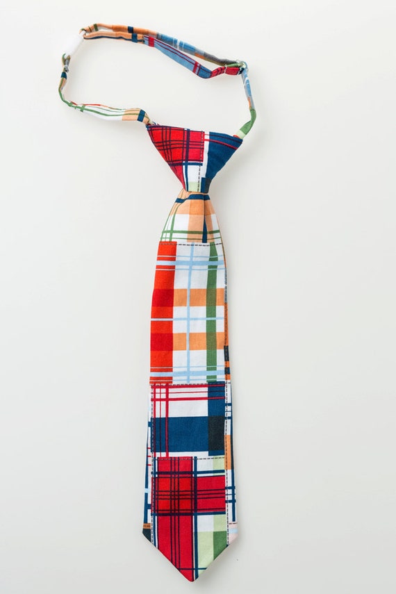 Items similar to Little Boy Necktie Patchwork Toddler Easter Tie on Etsy