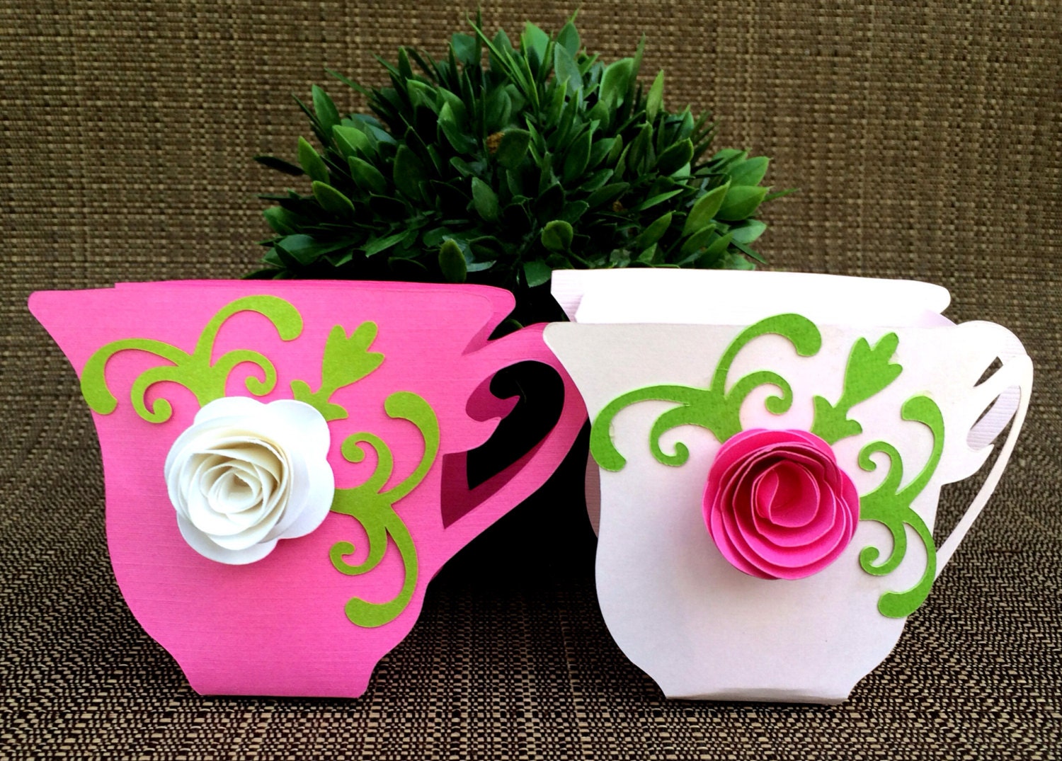 Tea Cup Party Favors Set of 12 by KristinesCreationsSD on Etsy