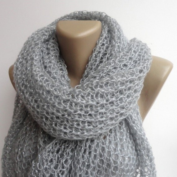 gray fashion scarf shawl knitted women shawl scarves