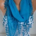 Turquoise Scarf Fall Fashion Shawl Cowl Scarf Cotton Scarf Bridesmaid gift Weddings Scarves Gift Ideas For Her Women Fashion Accessories