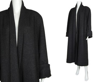 Vintage Grey Donny Brook Wool Long Coat Jacket / Large