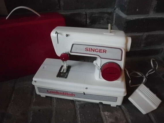 Vintage Singer Lockstitch toy sewing machine with by jltstudio