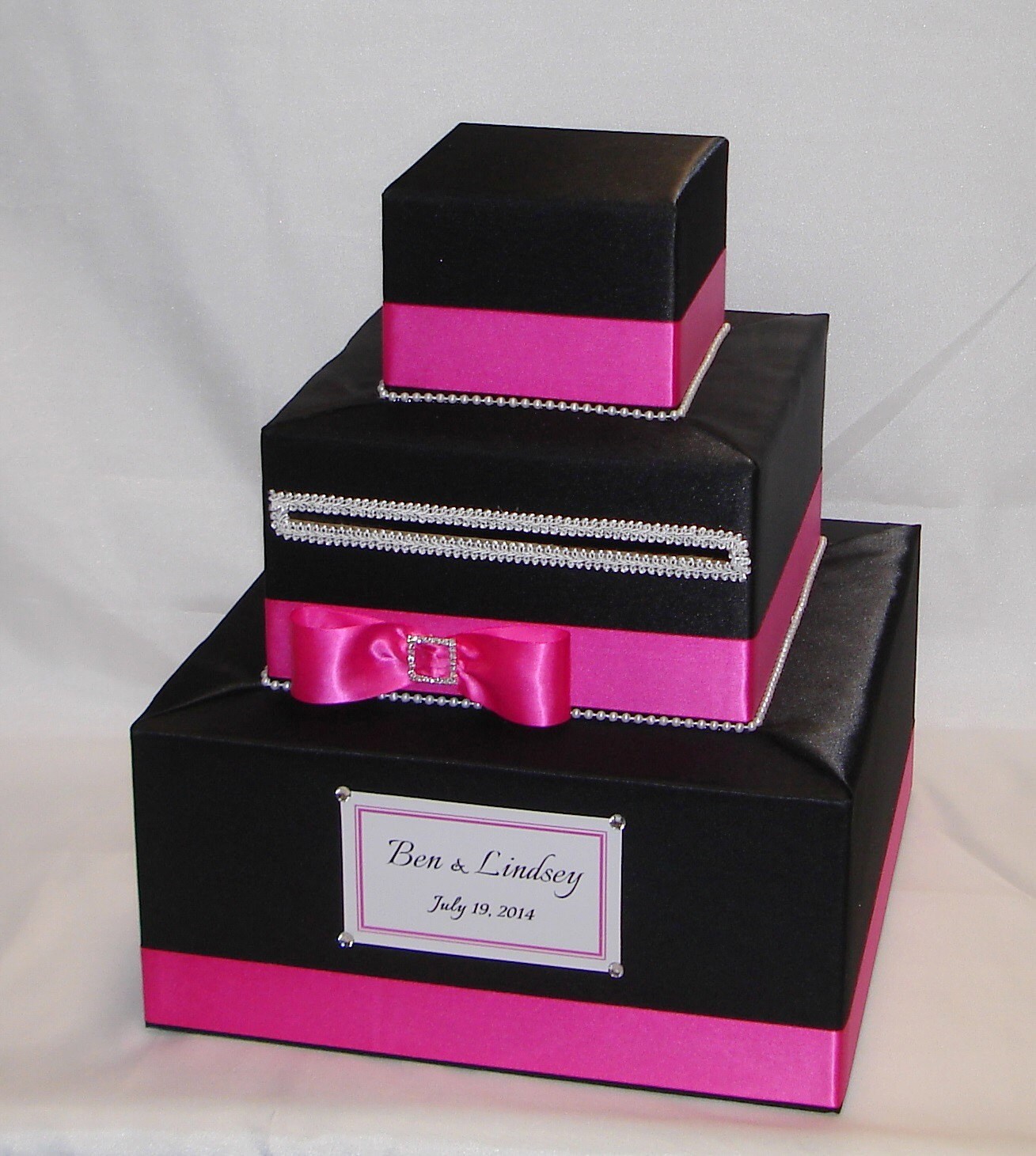 Elegant Custom Made Wedding Card Box any Color Combination