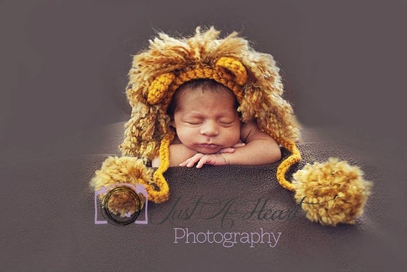 Penn State Apparel Free Knitting Pattern Lion Brand® Vanna's Choice® - Vanna's Choice® Baby Gramminal Lion Hat Pattern Number: L Reproduced with permission from Gramma Nancy's Animal Hats (and Booties Too!) by Nancy Nielson, published by Potter Craft.