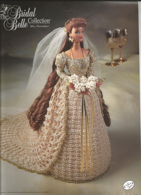 Crochet Pattern Crochet Barbie Doll Clothes Bridal Belle