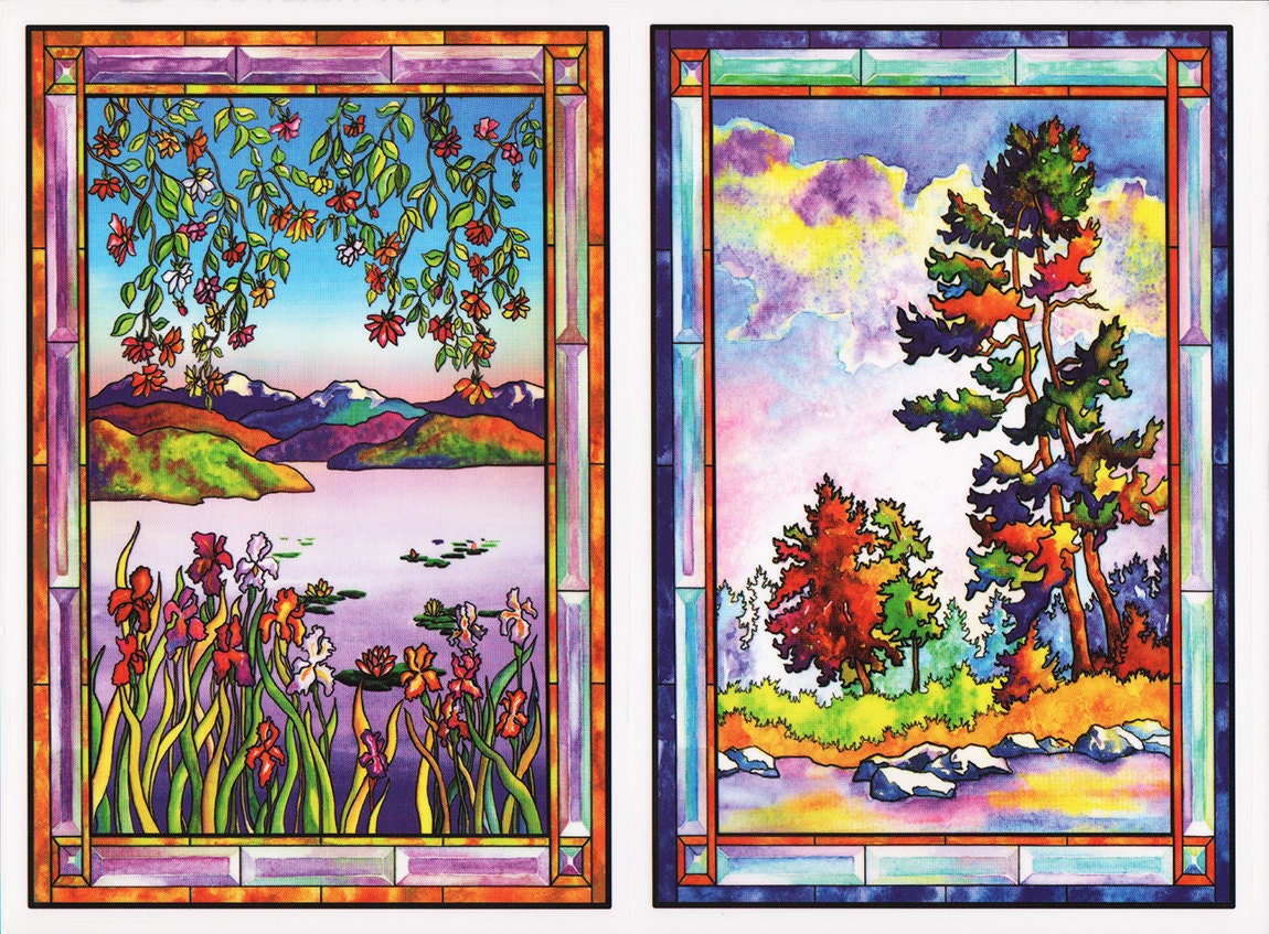 99 Nature Window Clings Stickers Kit