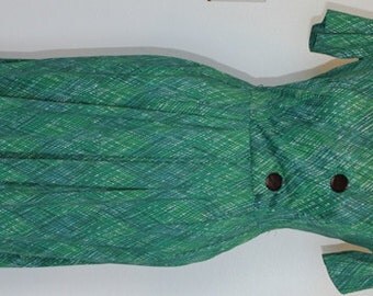 Adorable Shelton Strollers Vintage Green Shirtwaist Dress