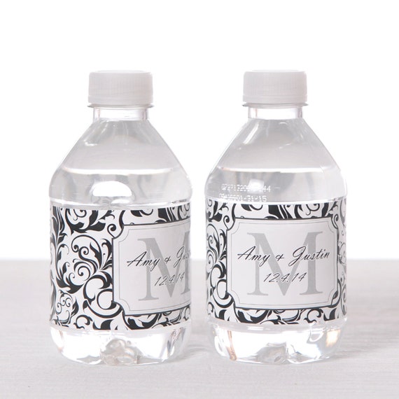 100 Wedding Water Bottle Labels - Waterproof Self Stick Labels Il_570xn