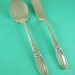 JELLY SPOON, Jelly, Spoon, Jelly Set, PERSONALIZED, Vintage Sterling Silver Plated, White Orchid by Community, 1953, Under 20