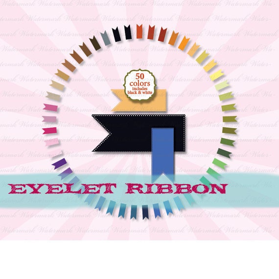 SALE Ribbon Clip Art, digital clipart ribbon, digital ribbon, ribbon clip art, banner clip art, digital clipart eyelet : c0086 v301 Il_570xn