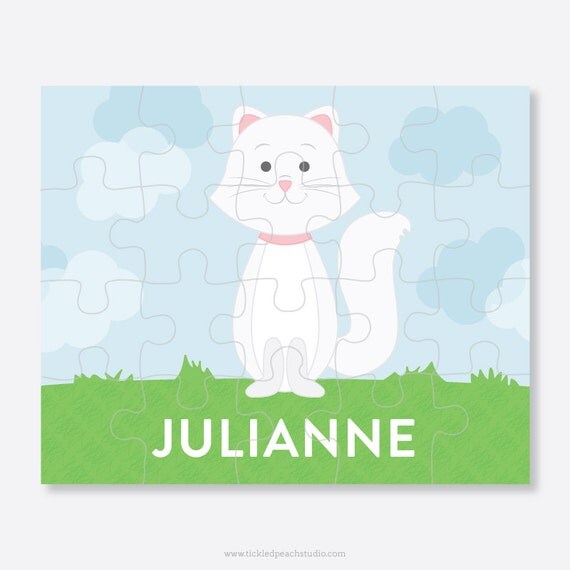 Personalized Puzzle for Kids - Cat Puzzle Il_570xn