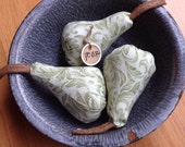 Primitive Pears~ Shabby~ Chic~ Green Pear Bowl Fillers~ Rustic~Home Decor~ Rustic Pear~ Kitchen Decor~ Fruit