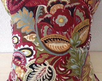 2 pillow covers 18x18 inch-Free US Shipping-Richloom Giverny multi-colored Paisley