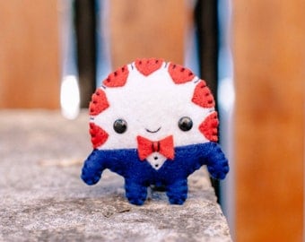 Felt Peppermint Butler - Pocket Plush toy